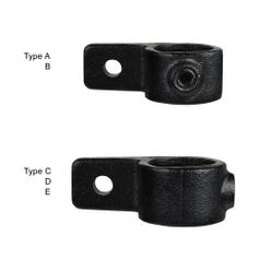 Doos Oogdeel enkele lip - zwart-B / 26,9 mm (70 stuks)